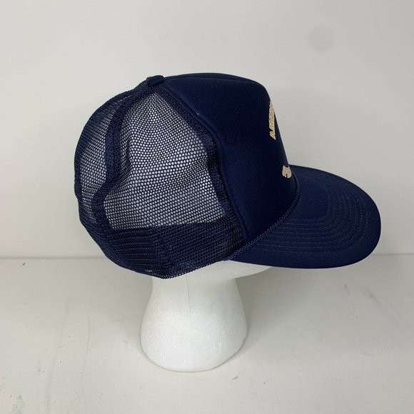 Vtg Madhatter American Legion Special Olympics Blue Snapback OSFA Trucker Hat - Picture 2 of 11